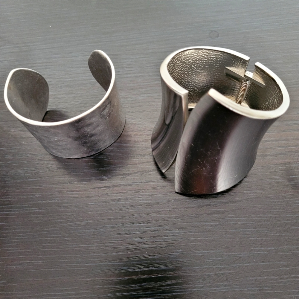 BNWT silver colored bangles.